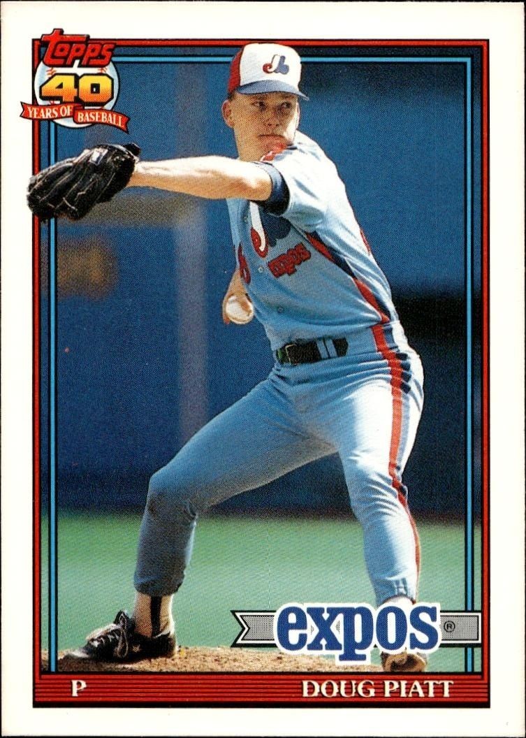 1991 Topps Traded Doug Piatt #92T trading card