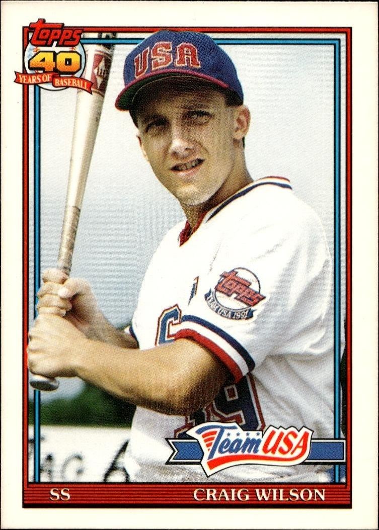 1991 Topps Traded Craig Wilson #128T trading card