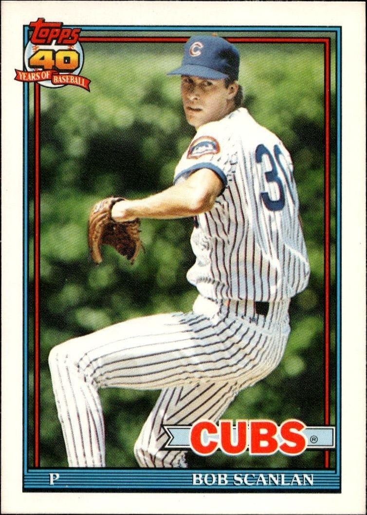 1991 Topps Traded Bob Scanlan #105T trading card
