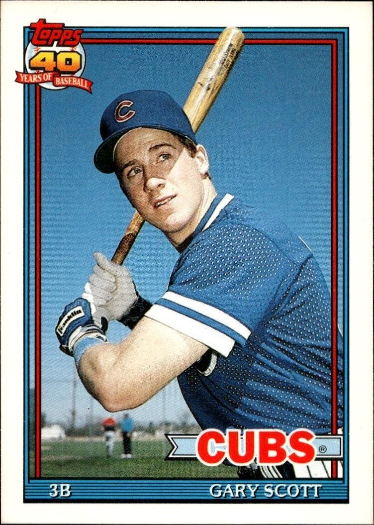 1991 Topps Traded Gary Scott #107T trading card