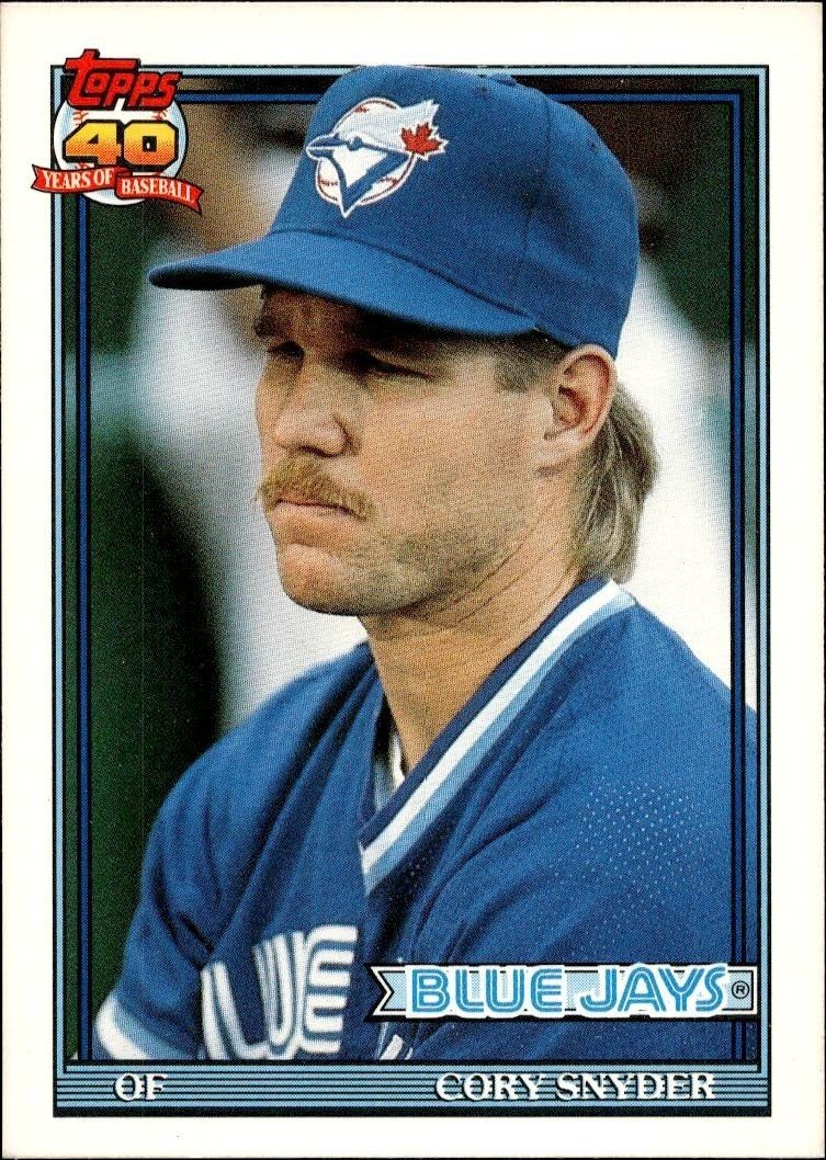 1991 Topps Traded Cory Snyder #111T trading card