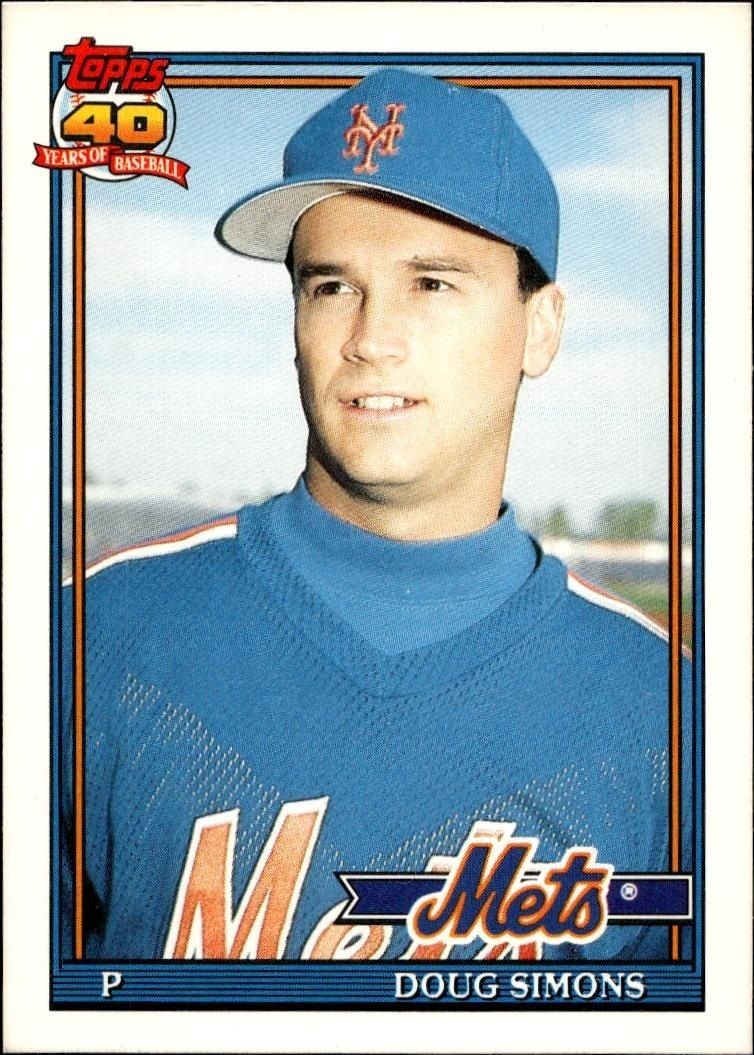 1991 Topps Traded Doug Simons #109T trading card