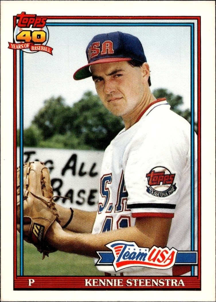 1991 Topps Traded Kennie Steenstra #113T trading card