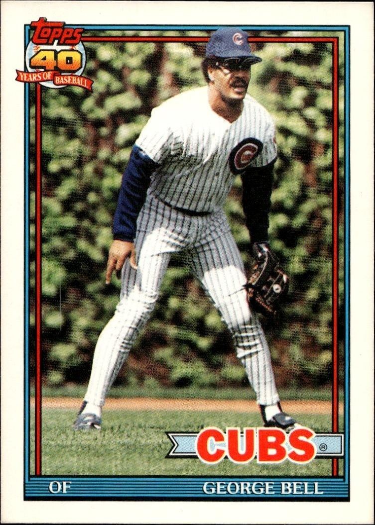 1991 Topps Traded George Bell #8T trading card