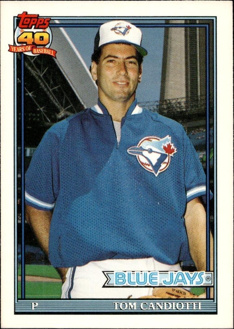 1991 Topps Traded Tom Candiotti #18T trading card