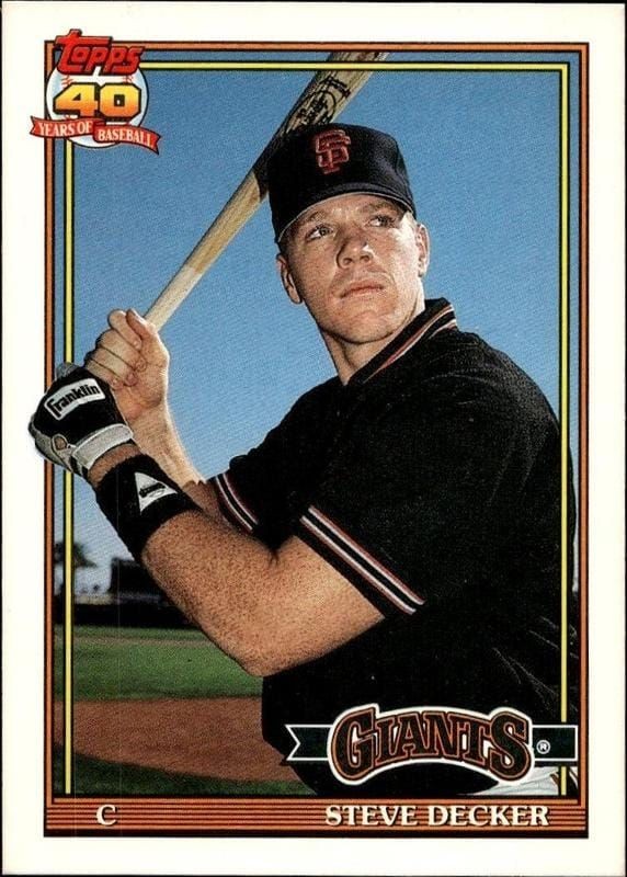 1991 Topps Traded Steve Decker #29T trading card