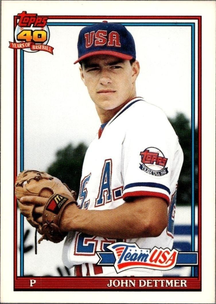 1991 Topps Traded John Dettmer #32T trading card