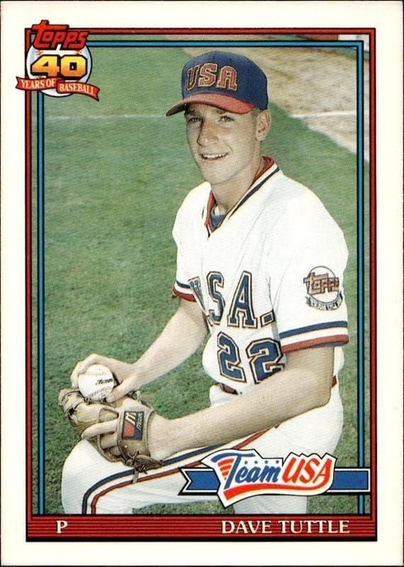 1991 Topps Traded David Tuttle #122T trading card
