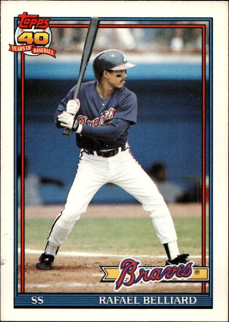 1991 Topps Traded Rafael Belliard #9T trading card