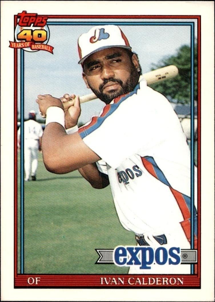 1991 Topps Traded Ivan Calderon #16T trading card