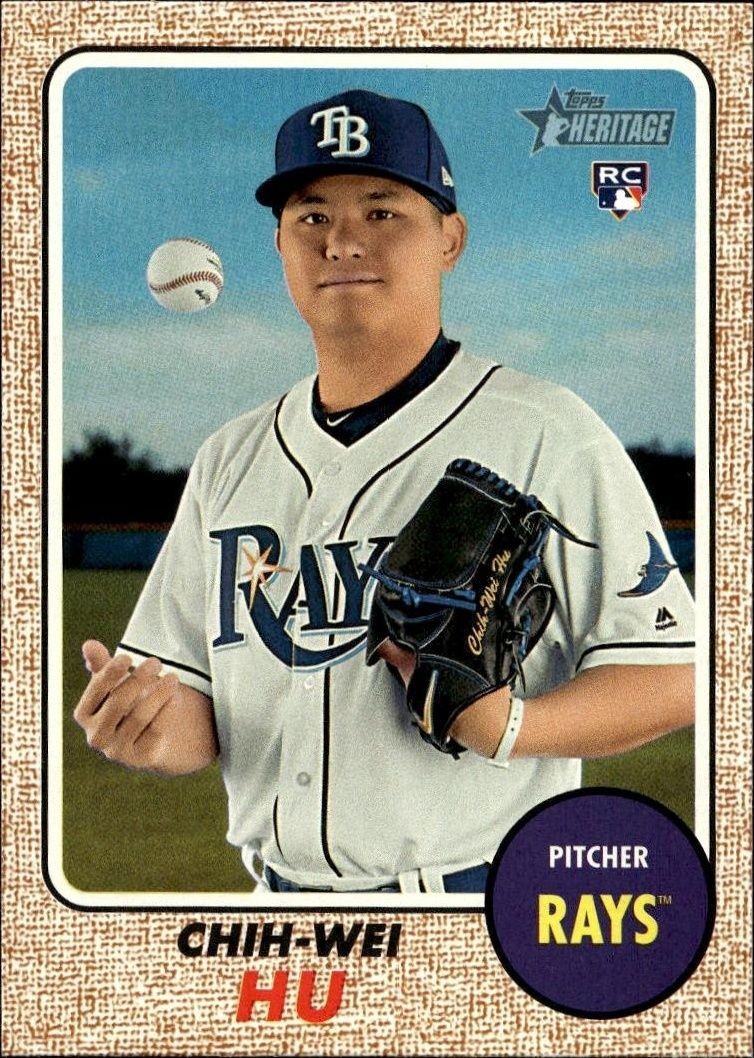 2017 Topps Heritage High Number Chih-Wei Hu #645 trading card