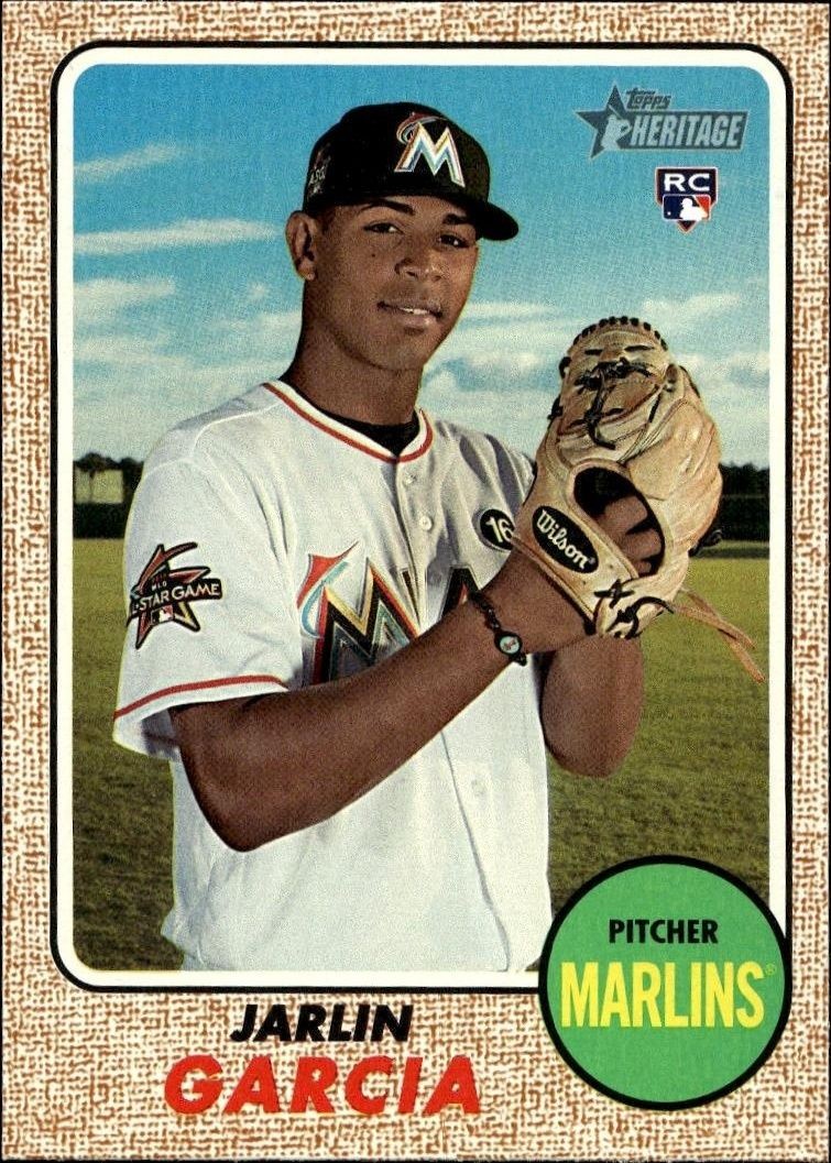 2017 Topps Heritage High Number Jarlin Garcia #643 trading card