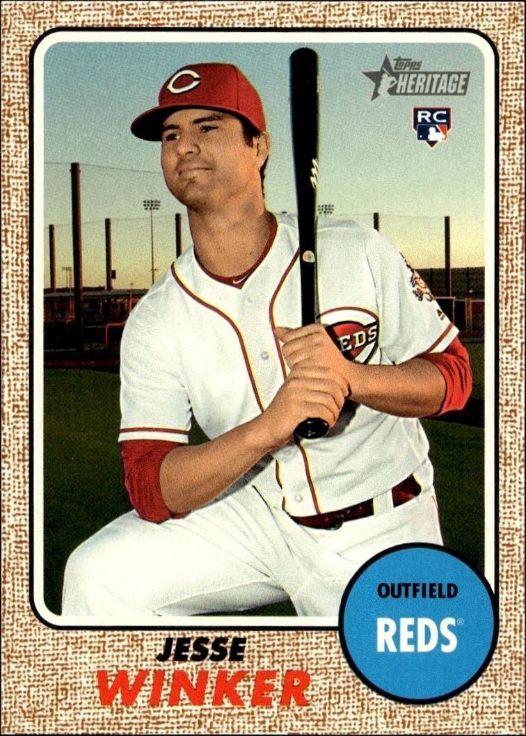 2017 Topps Heritage High Number Jesse Winker #517 trading card