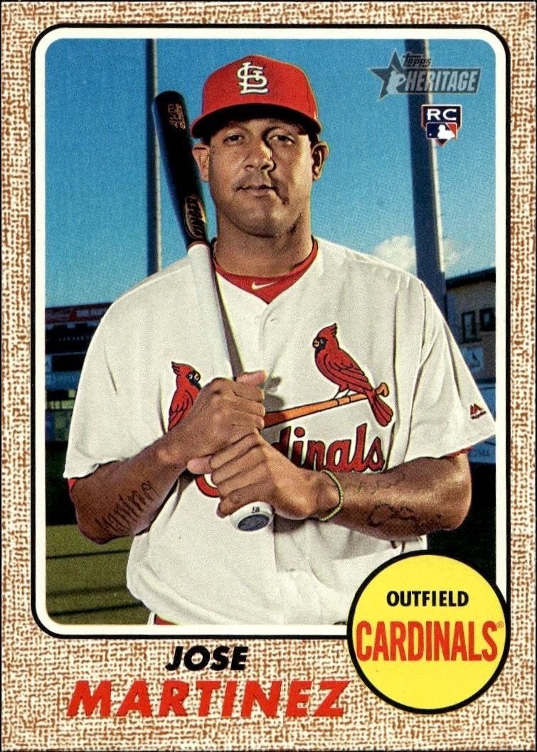 2017 Topps Heritage High Number Jose Martinez #511 trading card