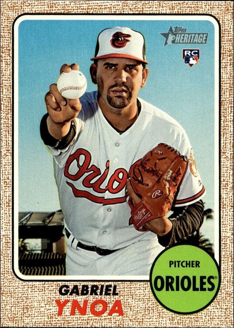 2017 Topps Heritage High Number Gabriel Ynoa #557 trading card