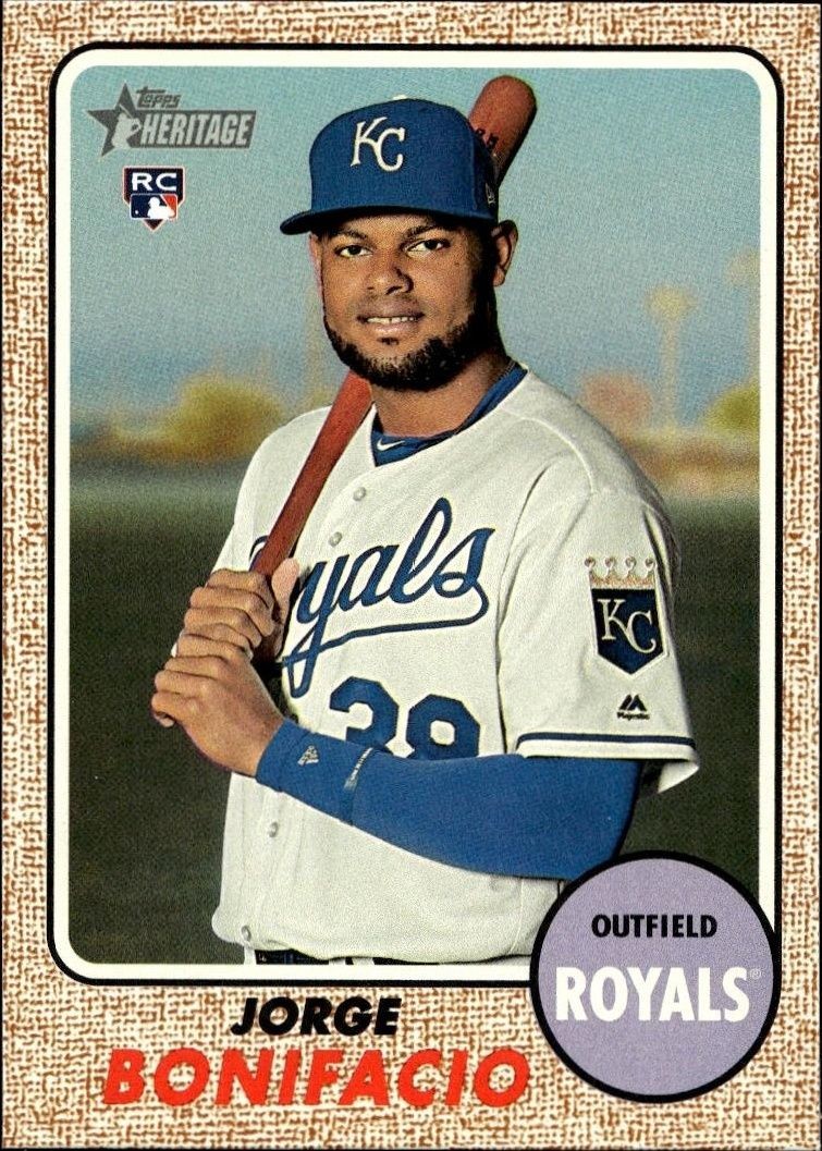 2017 Topps Heritage High Number Jorge Bonifacio #559 trading card