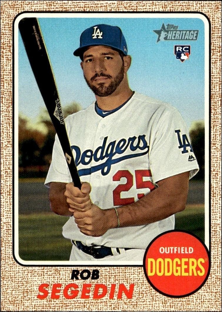 2017 Topps Heritage High Number Rob Segedin #538 trading card