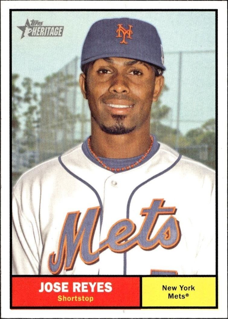 2010 Topps Heritage Jose Reyes #259 trading card