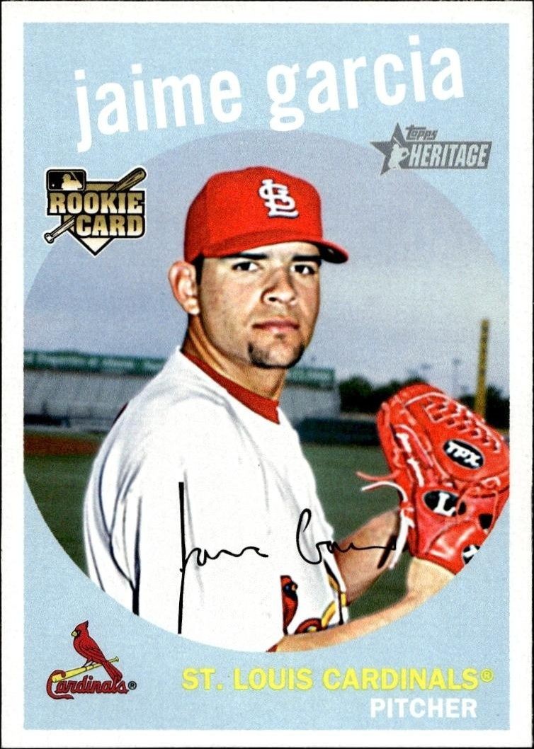 2008 Topps Heritage High Number Jaime Garcia #717 trading card