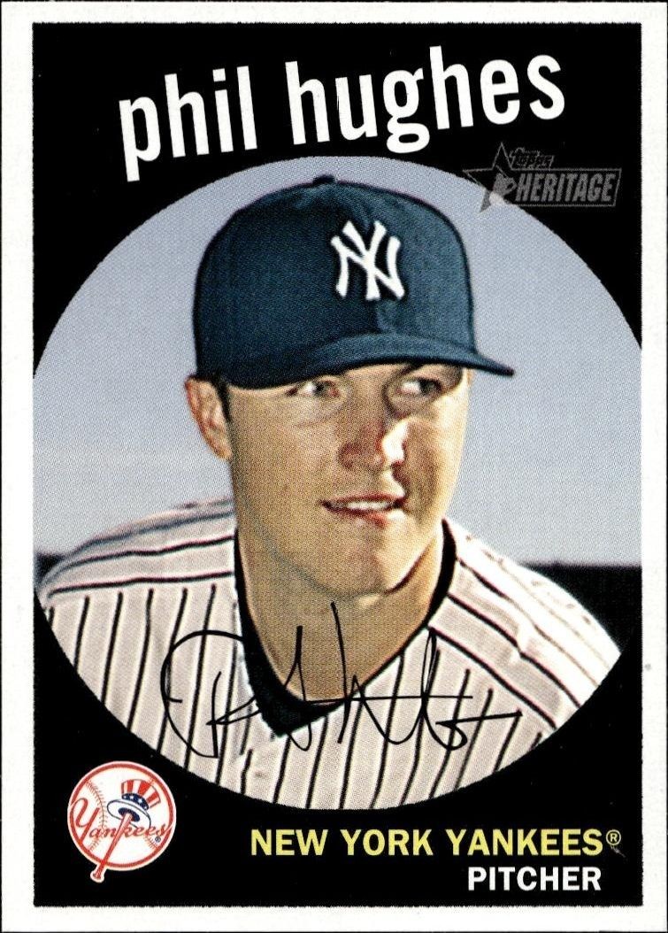 2008 Topps Heritage Phil Hughes #92 trading card