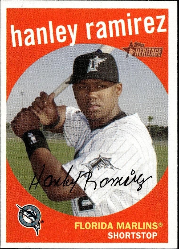 2008 Topps Heritage Hanley Ramirez #233 trading card