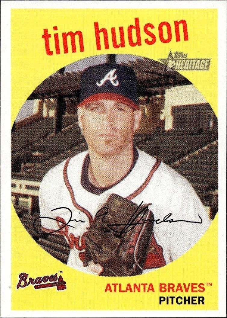 2008 Topps Heritage Tim Hudson #40 trading card