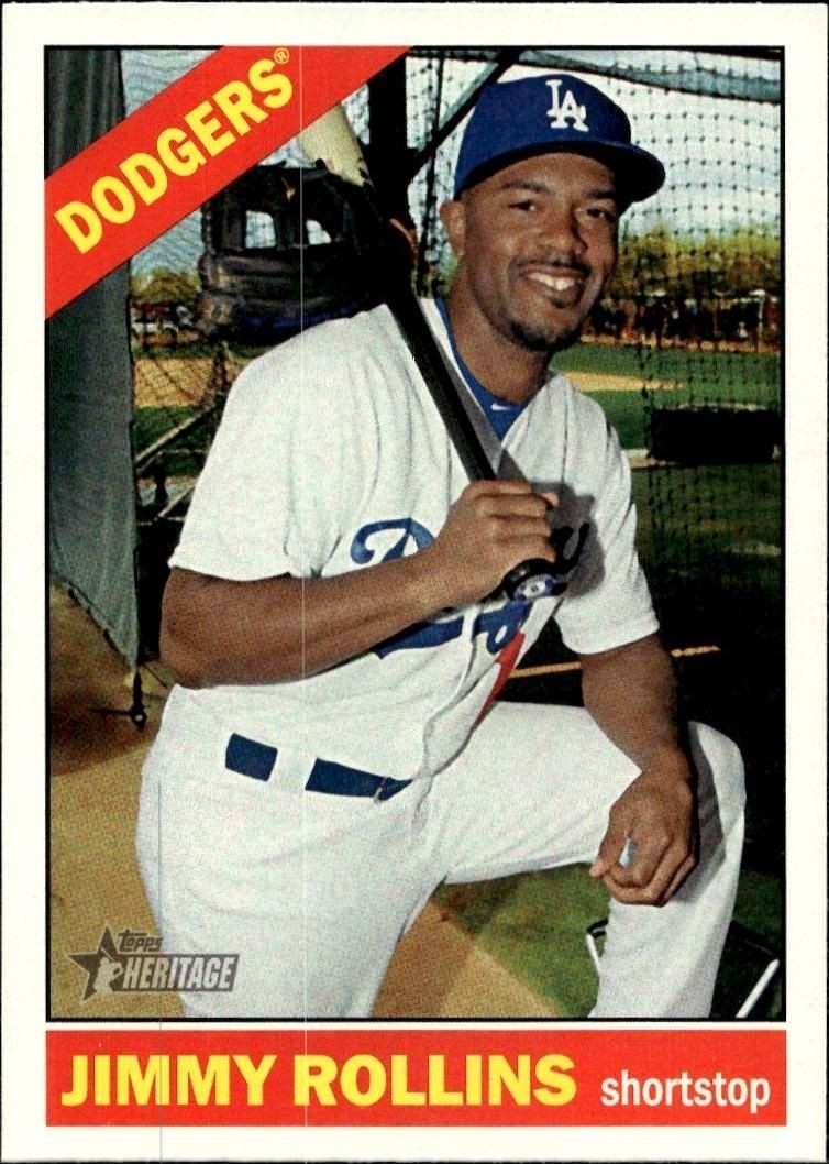 2015 Topps Heritage High Number Jimmy Rollins #721 trading card