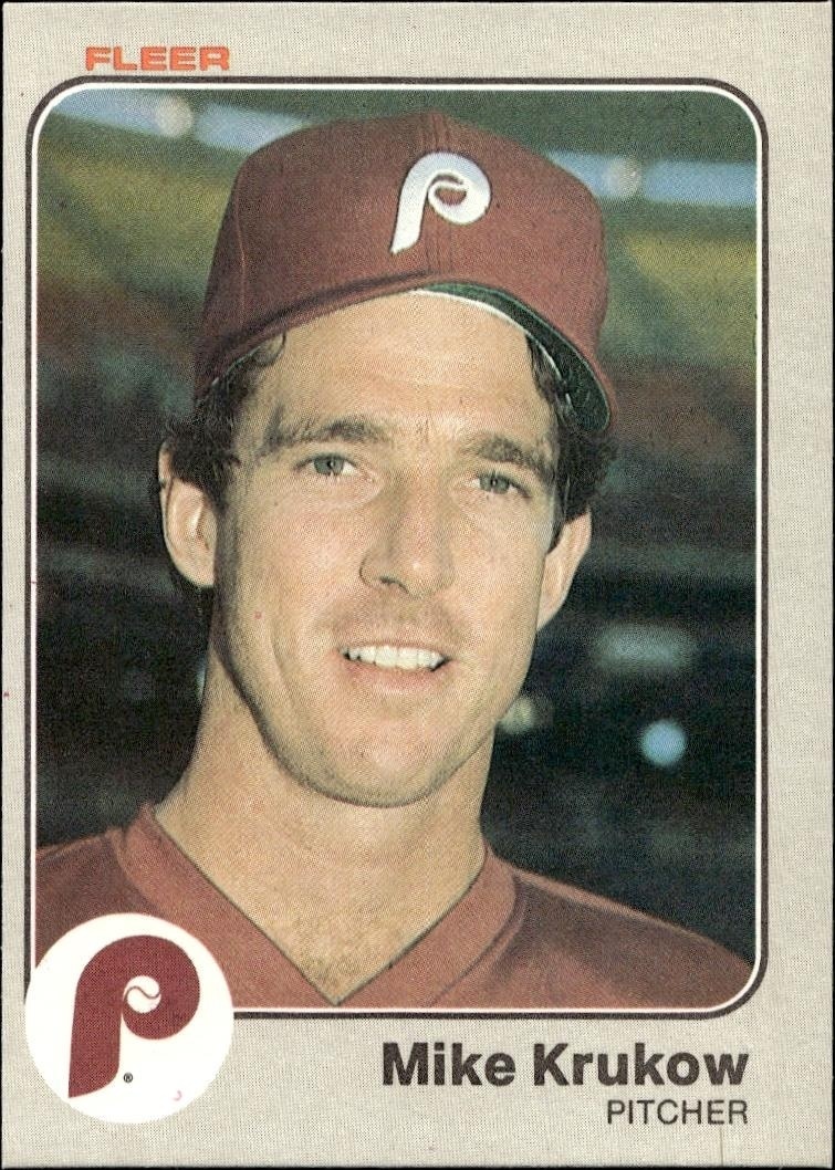 1983 Fleer Mike Krukow #163 trading card