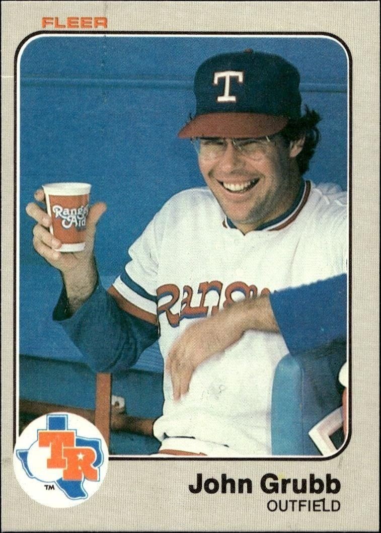 1983 Fleer John Grubb #567 trading card