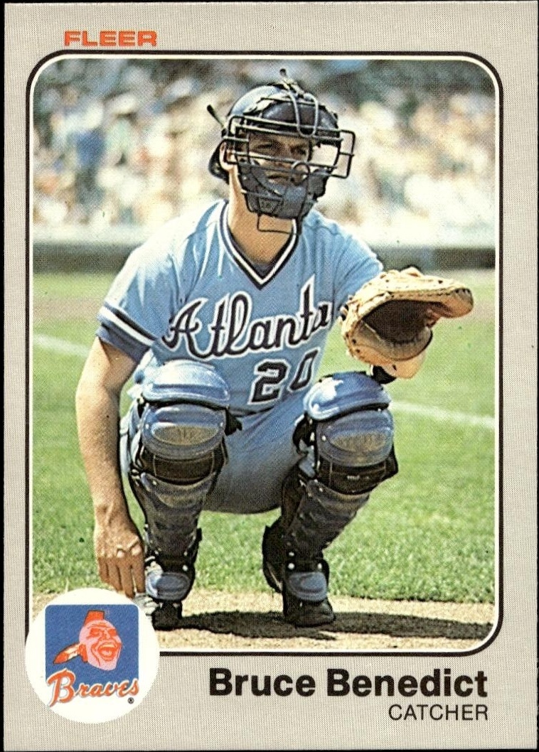 1983 Fleer Bruce Benedict #130 trading card