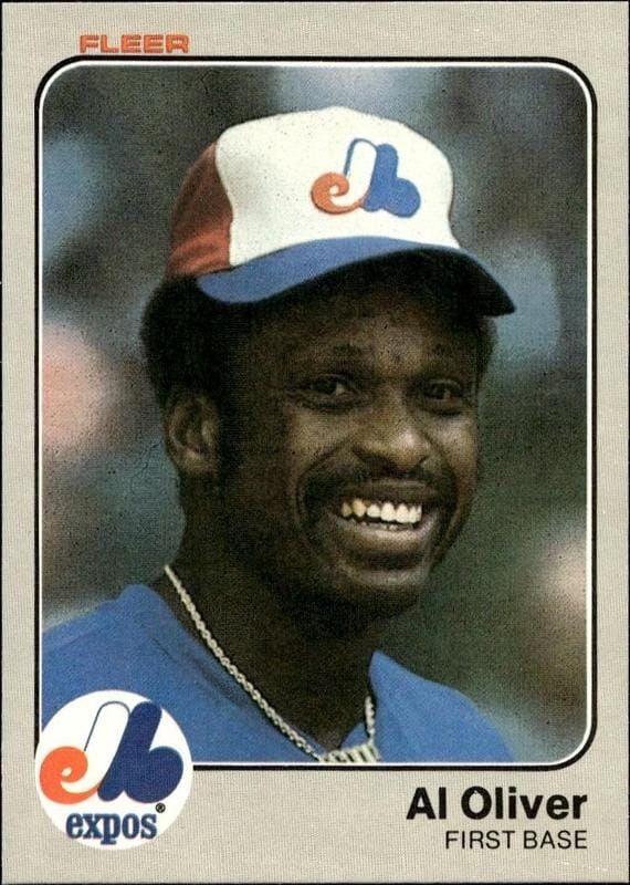 1983 Fleer Al Oliver #290 trading card