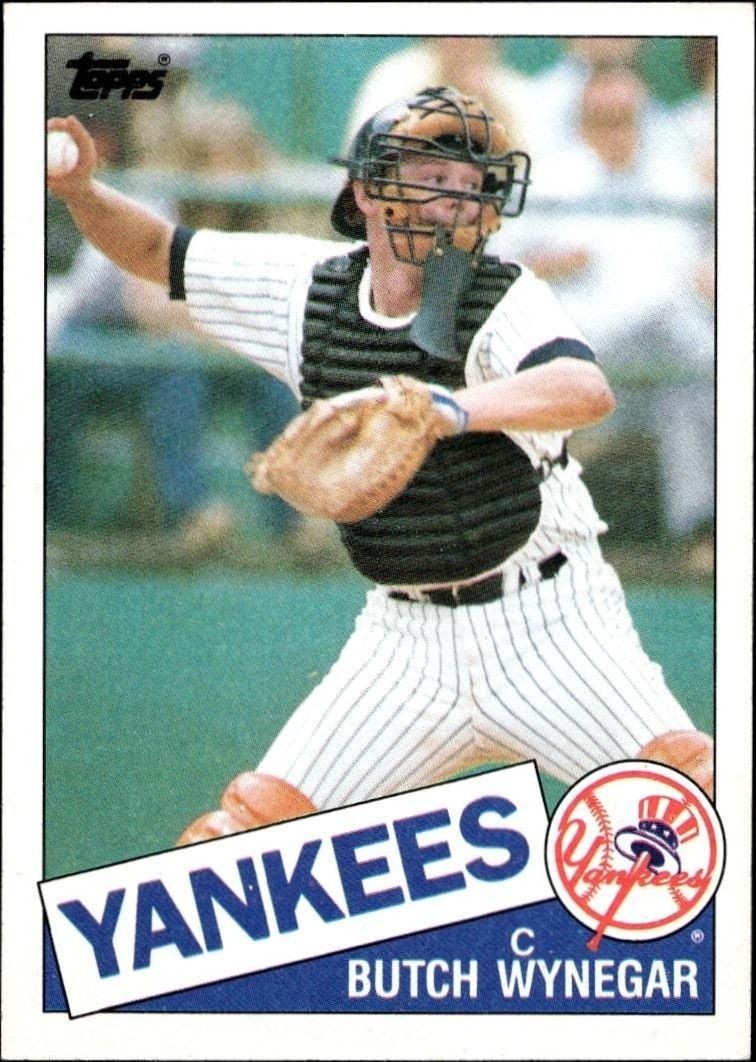 1985 Topps Butch Wynegar #585 trading card