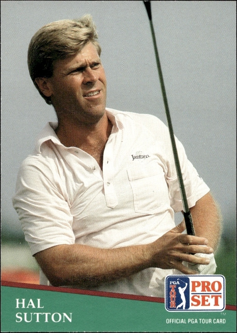 1991 Pro Set Pga Tour Hal Sutton #132 golf trading card front