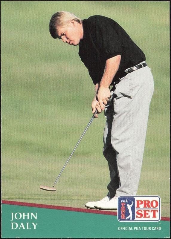 1991 Pro Set PGA Tour John Daly #93 golf trading card front