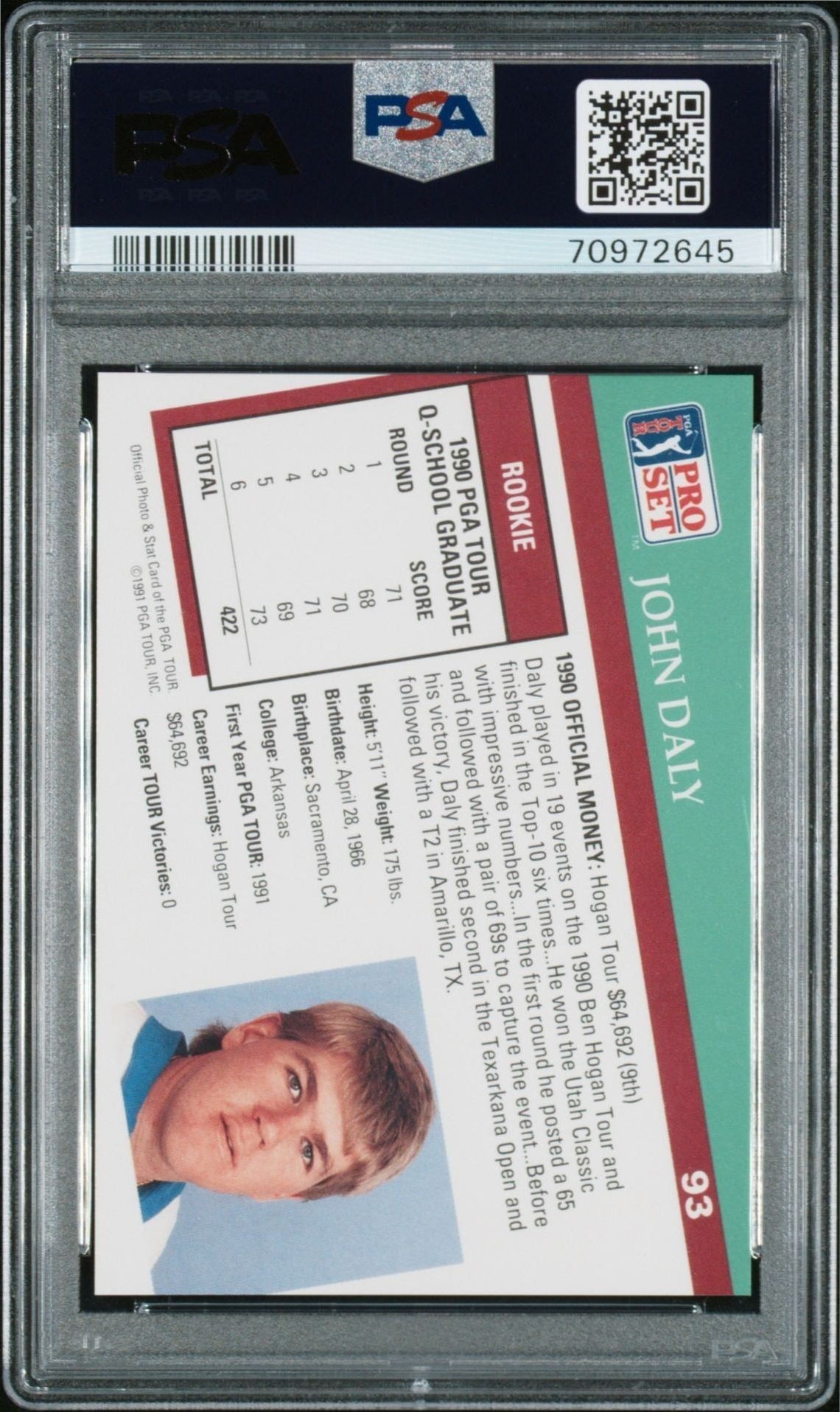 John Daly - Back