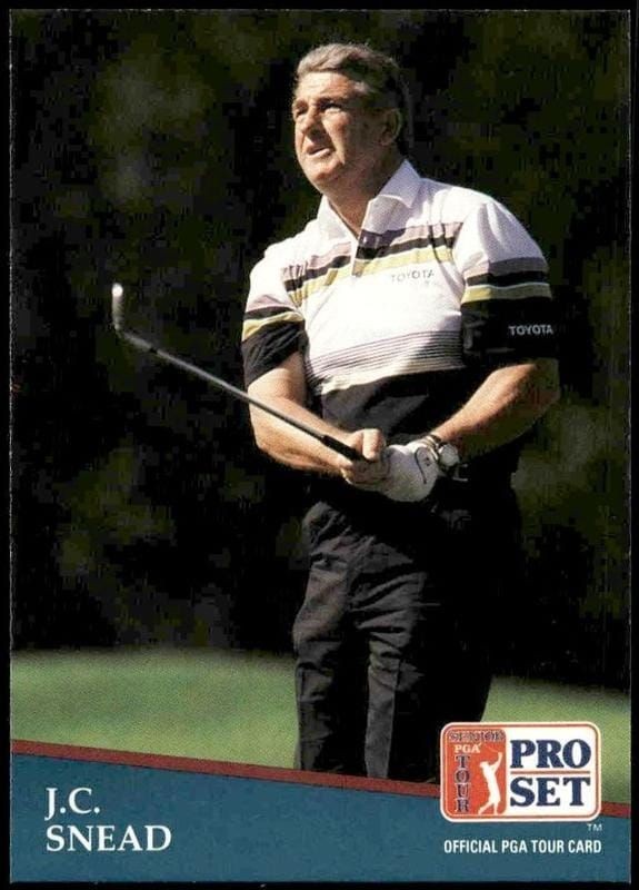 1991 Pro Set Pga Tour J.C. Snead #248 golf trading card front