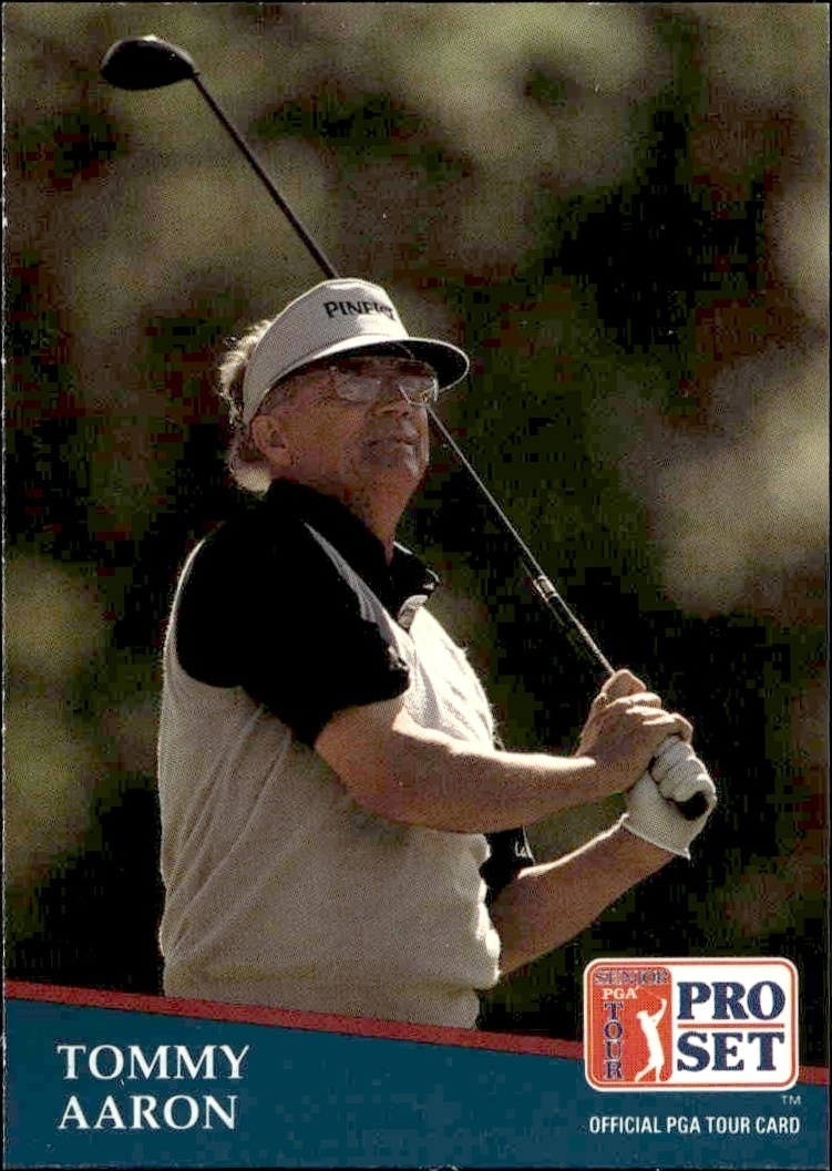 1991 Pro Set Pga Tour Tommy Aaron #233 golf trading card front