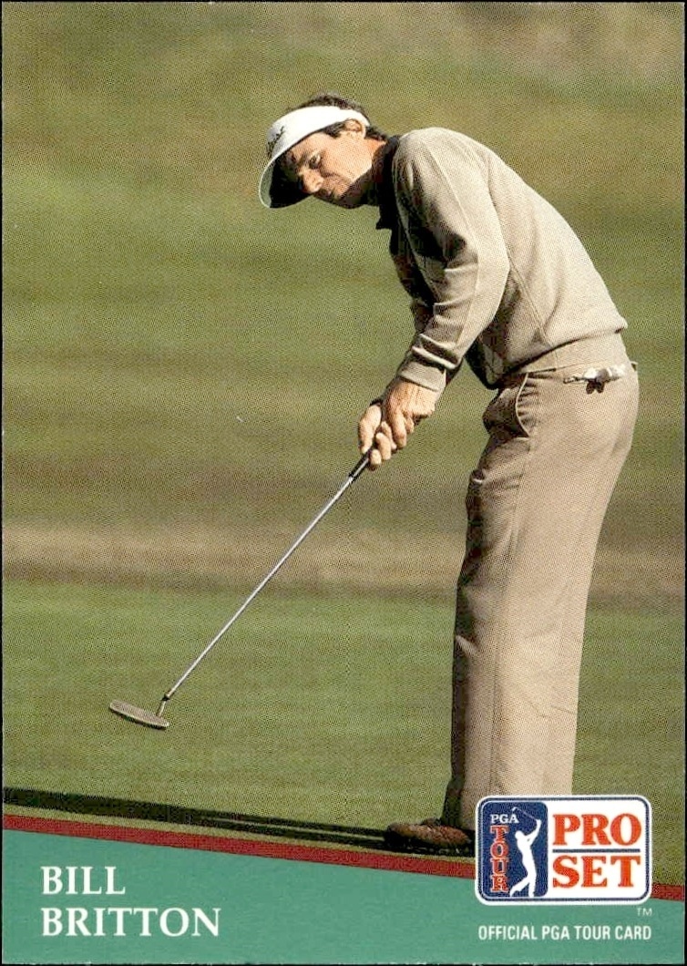 1991 Pro Set Pga Tour Bill Britton #2 golf trading card front