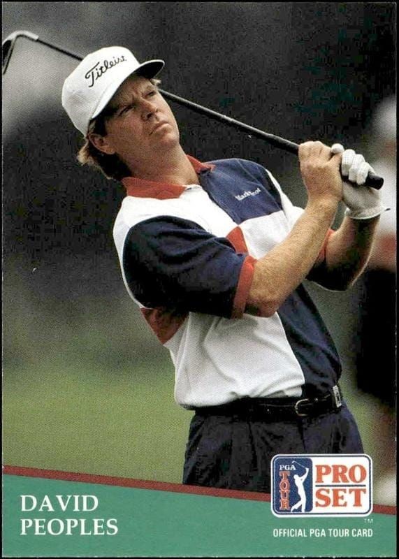 1991 Pro-Set PGA Tour David Peoples #37 trading card