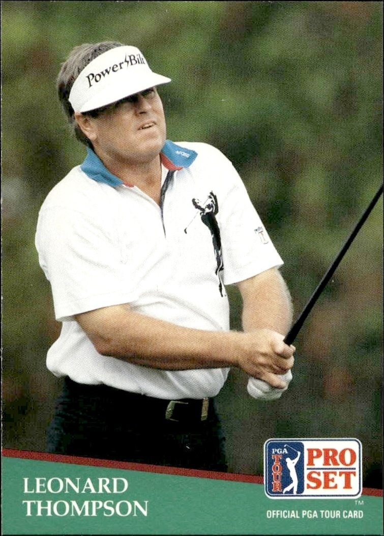 1991 Pro-Set PGA Tour Leonard Thompson #167 trading card