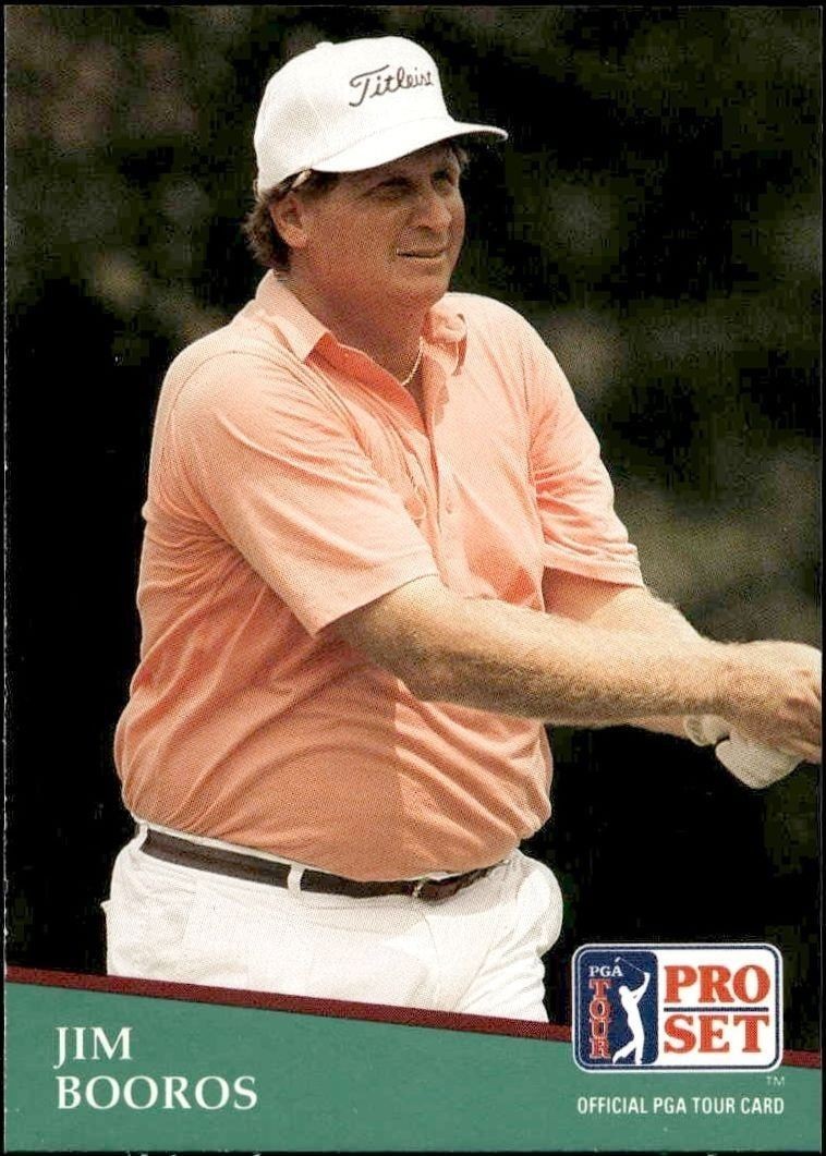 1991 Pro-Set PGA Tour Jim Booros #185 trading card