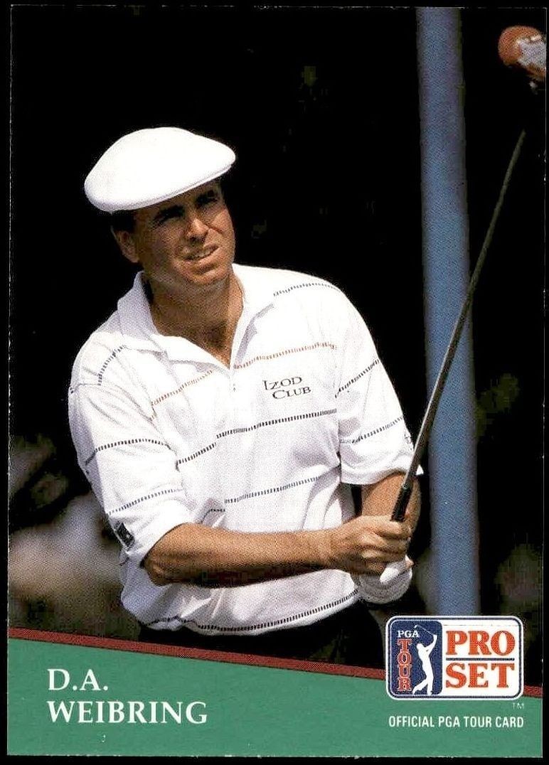 1991 Pro Set Pga Tour D.A. Weibring #121 golf trading card front
