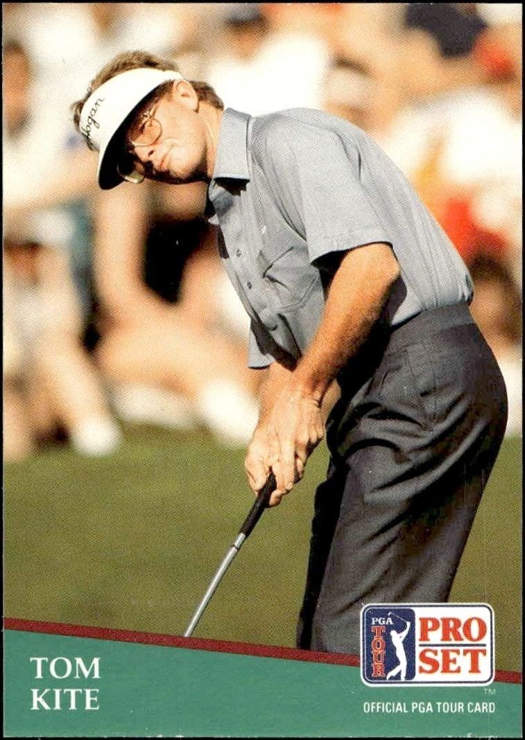 1991 Pro Set Pga Tour Tom Kite #27 golf trading card front