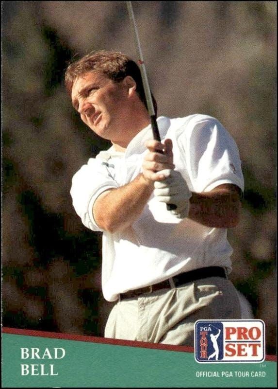 1991 Pro Set Pga Tour Brad Bell #170 golf trading card front