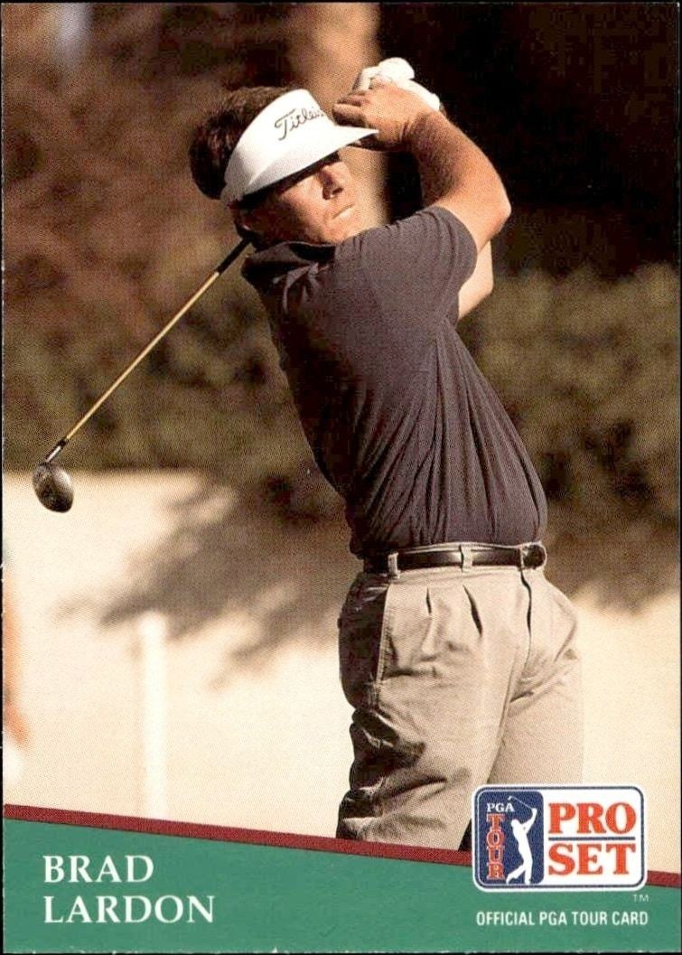 1991 Pro-Set PGA Tour Brad Lardon #55 trading card