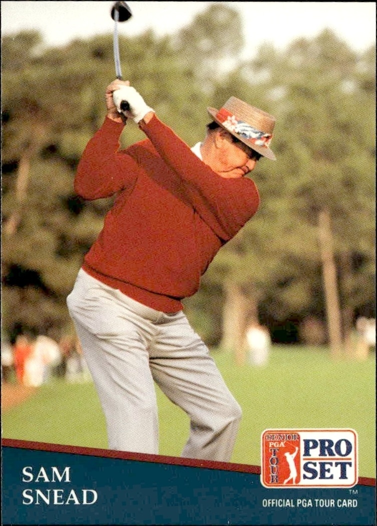 1991 Pro Set Pga Tour Sam Snead #235 golf trading card front