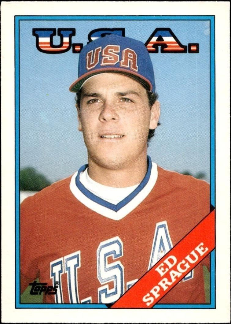 1988 Topps Traded Ed Sprague #113T trading card