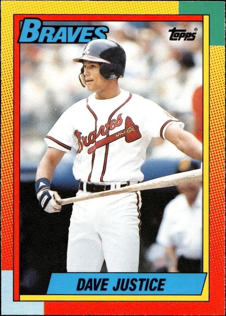 1990 Topps Traded Dave Justice #48T trading card