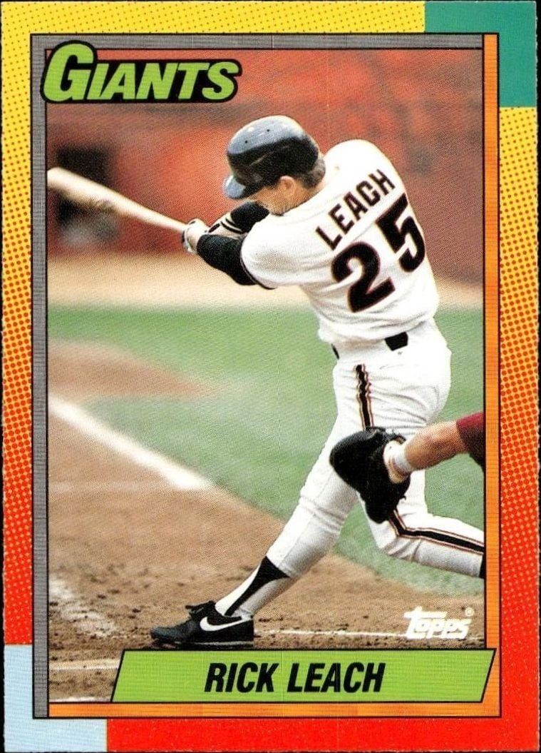 1990 Topps Traded Rick Leach #56T trading card