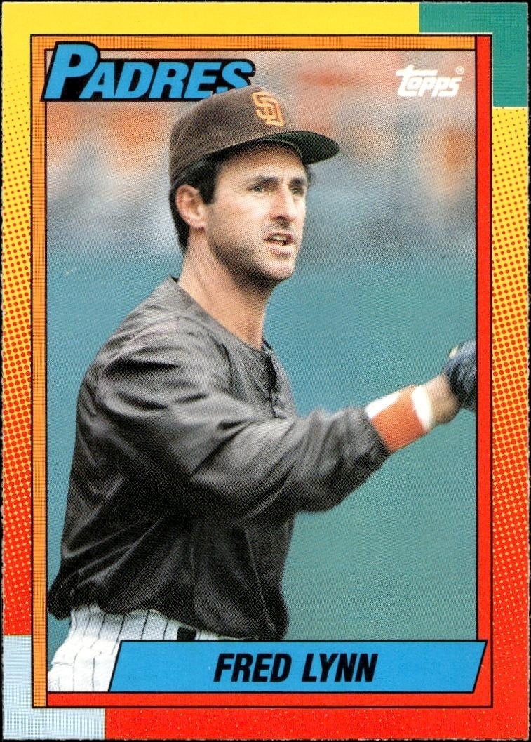 1990 Topps Traded Fred Lynn #62T trading card